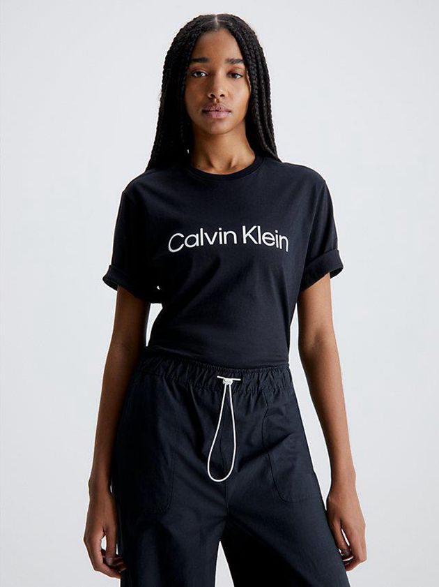 Calvin Klein USA Soft Gym Womens T-Shirt Black 7108523-FT